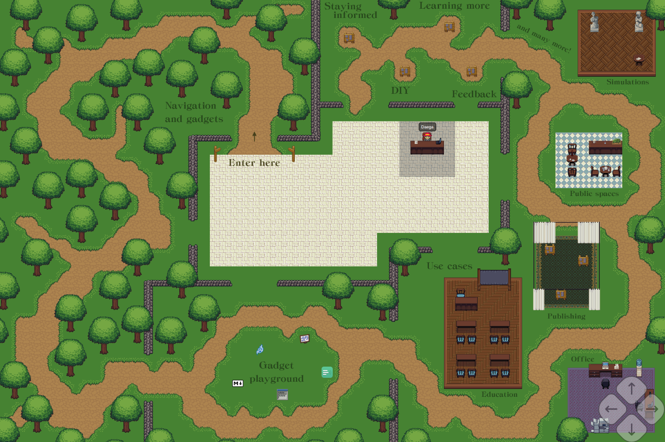 The beta-test space. An adapted version is scheduled for public release when Waytale transitions from “closed beta” to “open beta”.