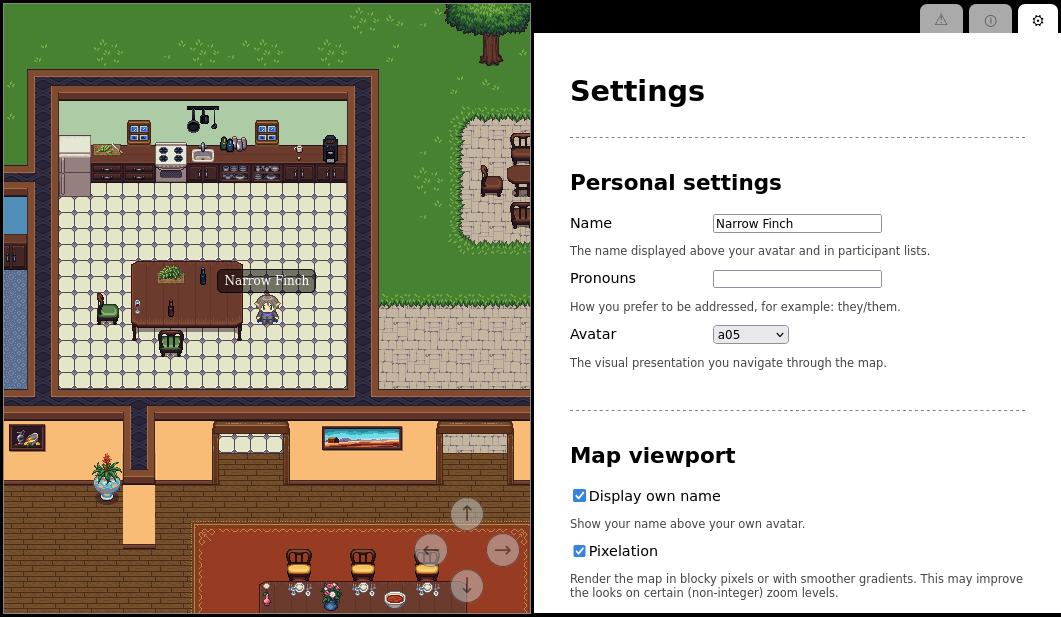 Find different areas to explore. More customisation coming soon!